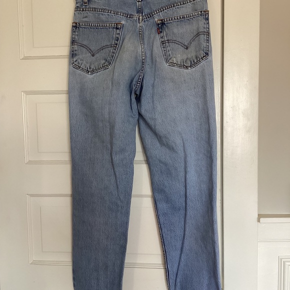 VINTAGE DISTRESSED MENS DISTRESSED 550 LEVI’S JEANS 34 x 30 RELAXED FIT - Picture 14 of 15